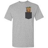 Baby Groot Pocket T-shirt in Dark Colors