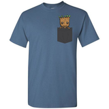 Baby Groot Pocket T-shirt in Dark Colors